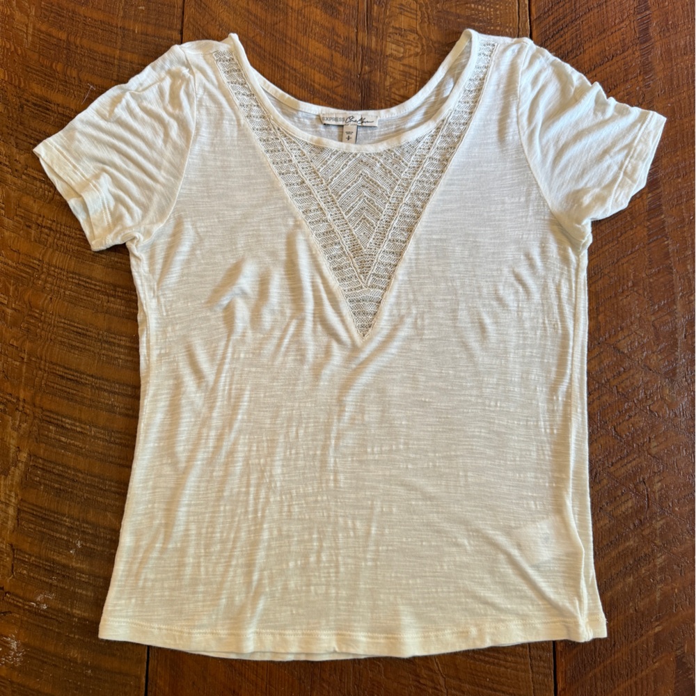 Express One Eleven Beaded Top